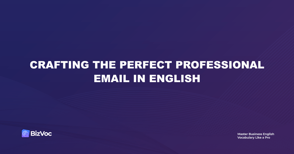 crafting professional emails