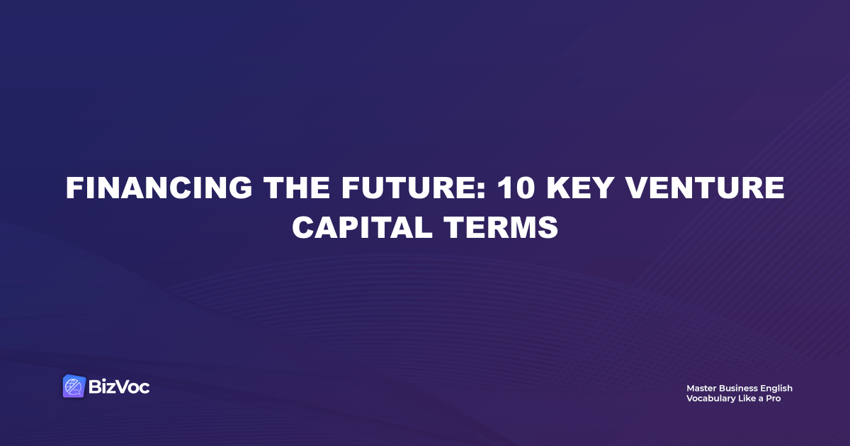venture capital funding terms